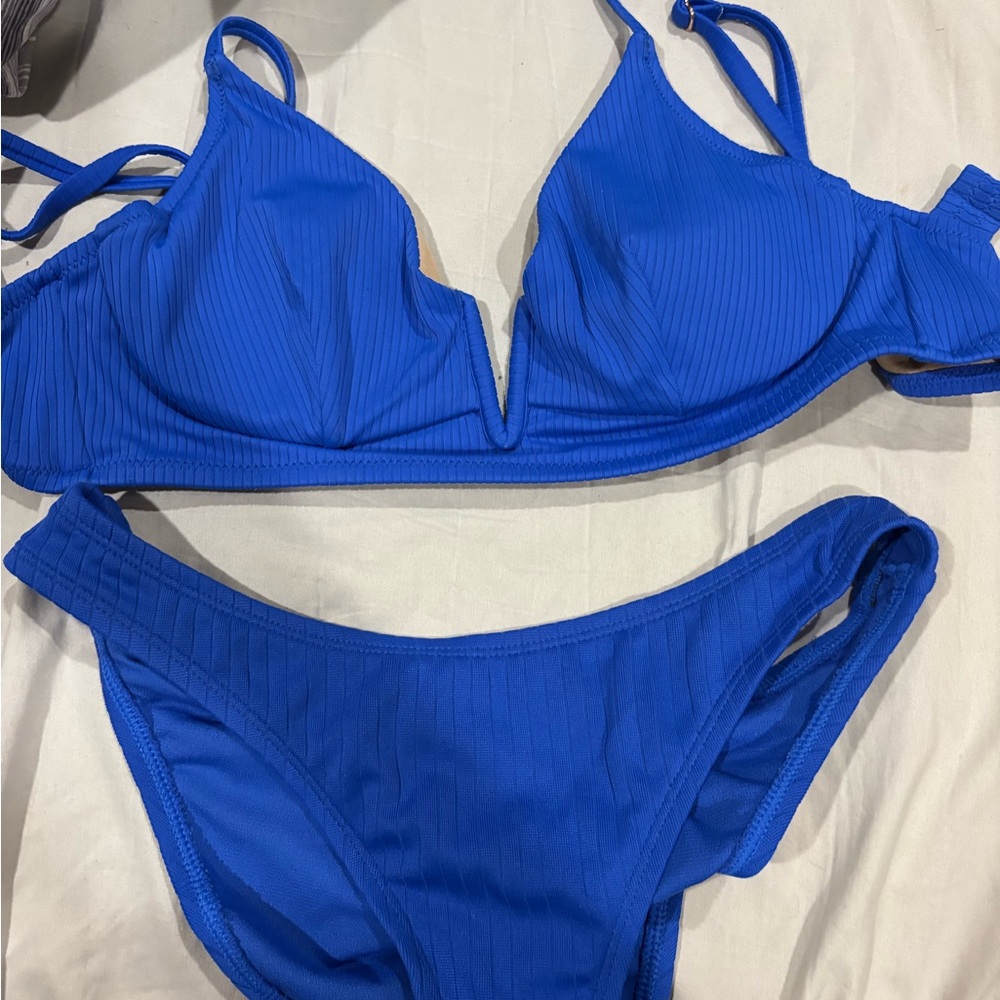 Blue Women's Swimwear Set